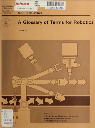 A Glossary of Terms for Robotics