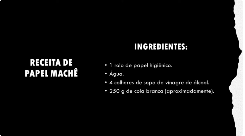 Receita de papel machê